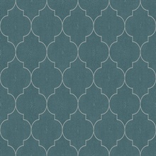 Questex Shagreen Tile Spruce Commercial Wallpaper