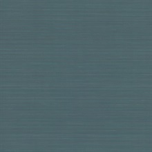 Quiet Vista Indigo Blue Faux Grasscloth Wallpaper