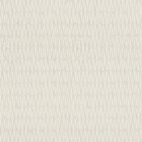 Quinby Cream Vertical Diamond Geometric Wallpaper