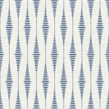 Rabaul Ikat Indigo Wallpaper