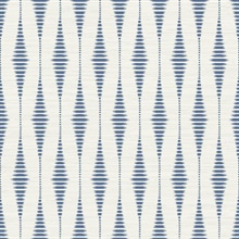 Rabaul Ikat Indigo Wallpaper