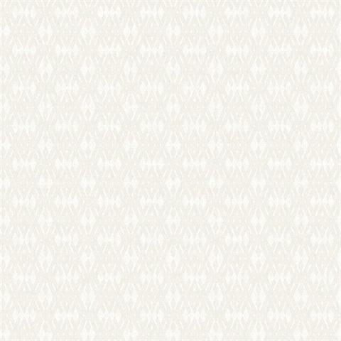 Radcliffe Beige Diamond Motif Wallpaper