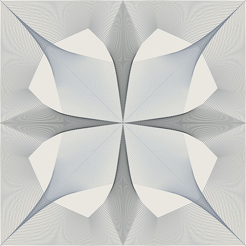 Radius Black & White Abstract Geometric Wallpaper