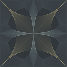 Radius Metallic On Navy Blue Abstract Geometric Wallpaper