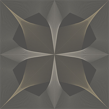 Radius Silver On Dark Grey Abstract Geometric Wallpaper