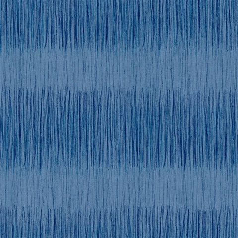 Railroaded Stripe Indigo Wash Wallpaper