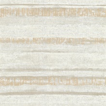 Rakasa Gold Vertical Aged Stripe Wallpaper