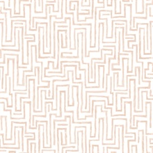 Ramble Blush Geometric Labyrinth Wallpaper