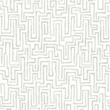 Ramble Grey Geometric Labyrinth Wallpaper