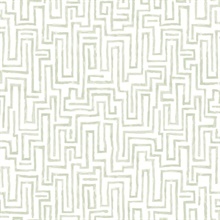 Ramble Sage Geometric Labyrinth Wallpaper