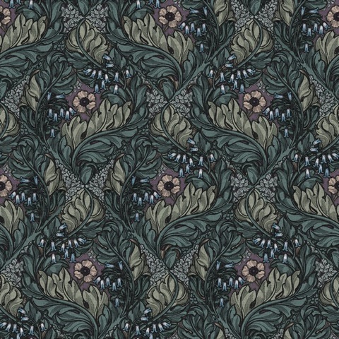 Rambleicious Green Wallpaper