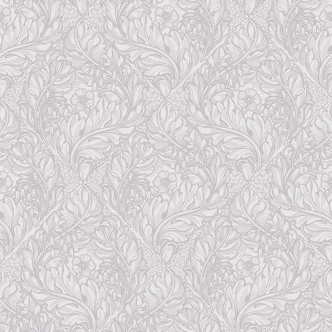 Rambleicious Silver Grey Wallpaper