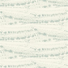 Rannell Aqua Abstract Scallop Watercolor Pain Texture Wallpaper