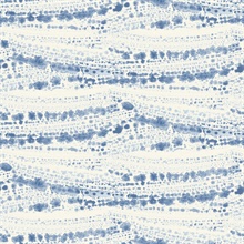 Rannell Navy Abstract Scallop Watercolor Pain Texture Wallpaper