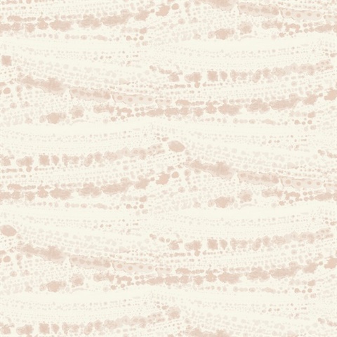 Rannell Peach Abstract Scallop Watercolor Pain Texture Wallpaper