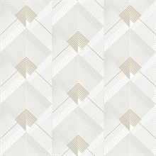 Raoul Cream Fanning Textured Diamonds Wallpaper