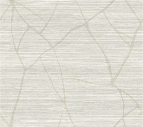Raska Sand Geometric Weave Wallpaper