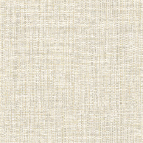 Rattan Beige Linen Textured Wallpaper