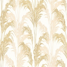 Rattan Gold Palm Wallpaper