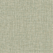 Rattan Green Linen Textured Wallpaper