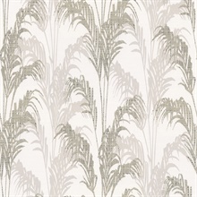 Rattan Silver Palm Wallpaper