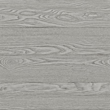 Ravyn Grey Salvaged Wood Plank Wallpaper