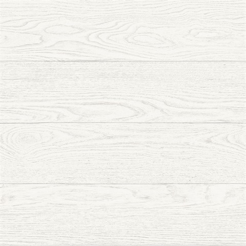 Ravyn White Salvaged Wood Plank Wallpaper