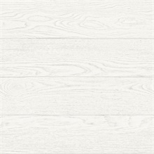 Ravyn White Salvaged Wood Plank Wallpaper