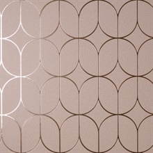 Raye Mauve Rosco Trellis Wallpaper