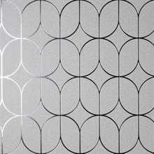 Raye Silver Rosco Trellis Wallpaper