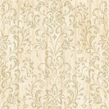 Reba Sand Country Faux Wood Wallpaper