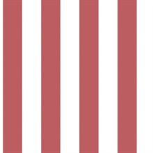Red Awning Stripe Wallpaper