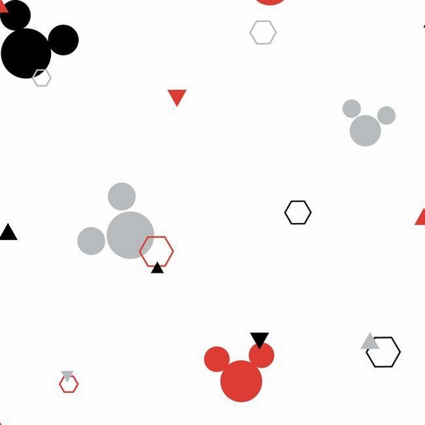 DI0927 | Red & Black Disney Minnie Mouse Dots Wallpaper