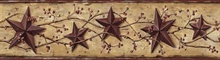 Red Heritage Tin Star Border