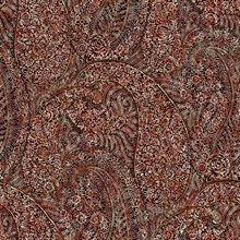 Red Kashmir Dreams Indian Paisley Wallpaper