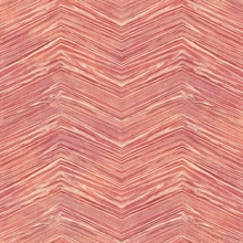 Red & Orange Commercial Wood Chevron Wallpaper