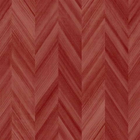 Red Seesaw Chevron Stripe Wallpaper