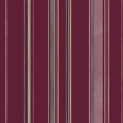 Red Smart 3 Stripes Casual Stripe Wallpaper