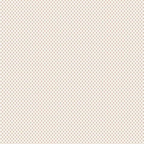 Red Tiny Tulip Trellis Wallpaper
