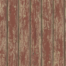 Red Weathered Clapboards Wallpaper