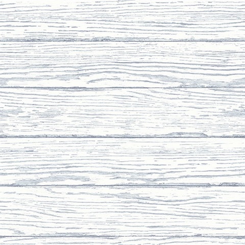 Rehoboth Light Blue Distressed Wood Wallpaper