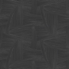 Reid Black Woven Geometric Wallpaper