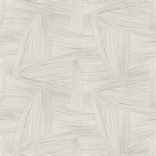 Reid Grey Woven Geometric Wallpaper