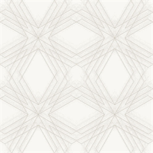 Relativity Off-White &amp; Gold Geometric Wallpaper