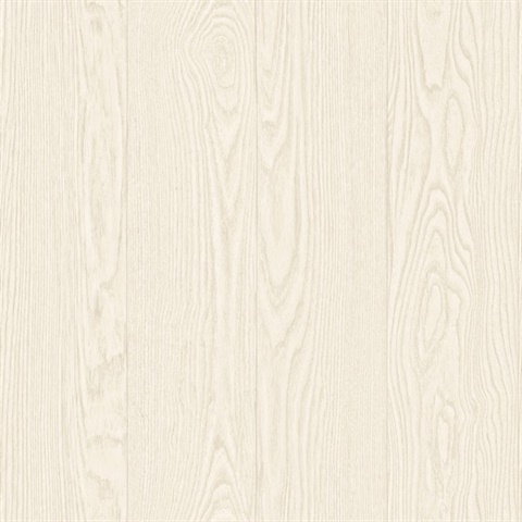 Remi Off-White Vertical Textured Wood Planks Wallpaper
