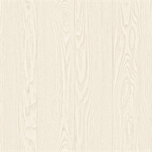 Remi Off-White Vertical Textured Wood Planks Wallpaper