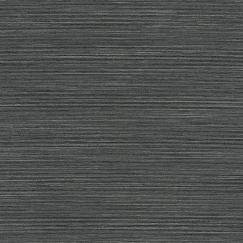 Remi Silk Charcoal Textile Wallcovering