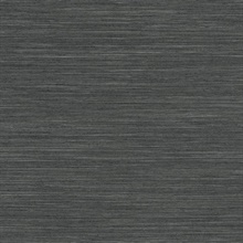 Remi Silk Charcoal Textile Wallcovering