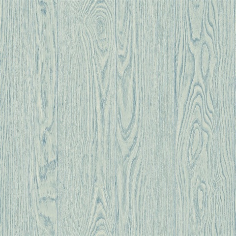 Remi Turquoise Vertical Textured Wood Planks Wallpaper