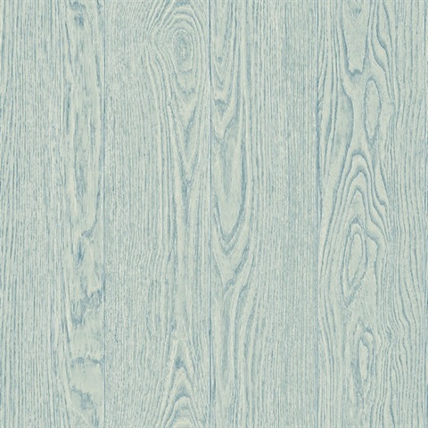 Remi Turquoise Vertical Textured Wood Planks Wallpaper